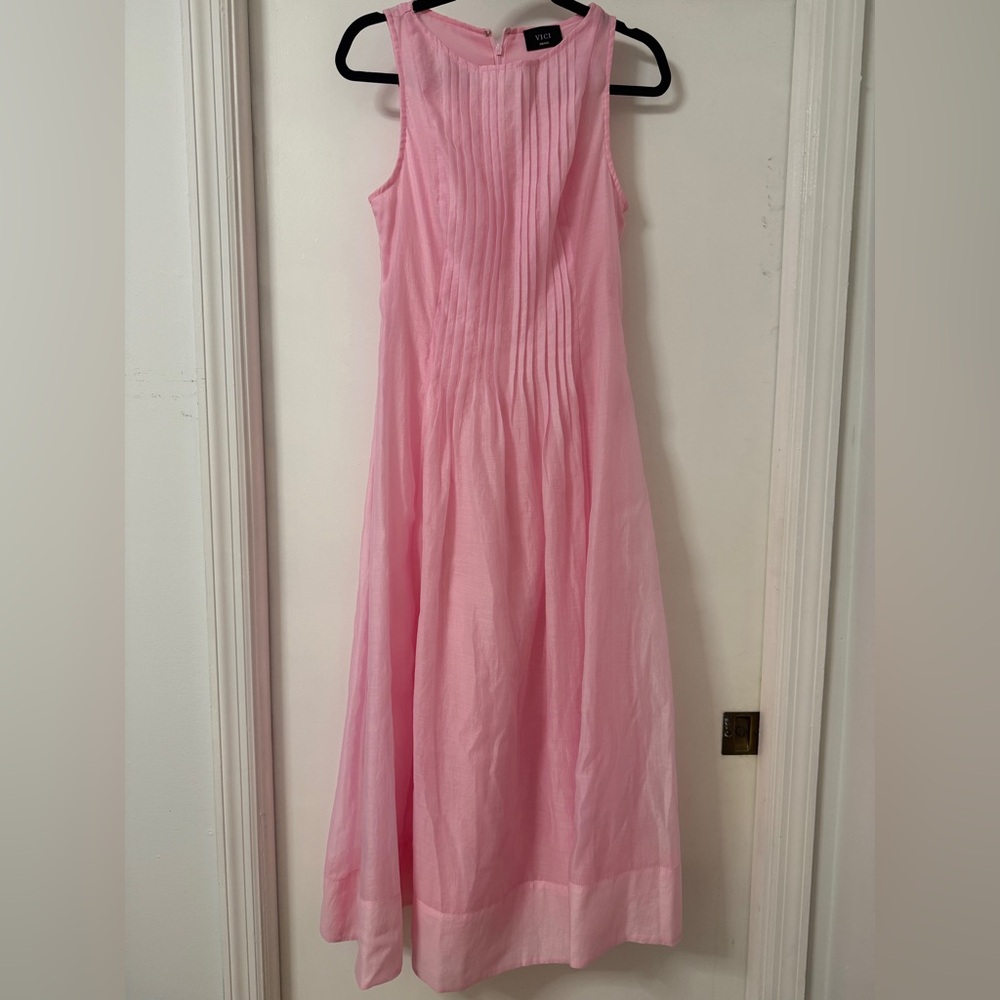 NWOT- Vici Light Pink Sleeveless Kids Dress